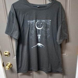 Graphic Tee with Moon Design
